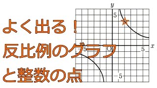 反比例のグラフと整数点の個数【中学１年数学】 [upl. by Aniretake]