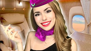 ASMR First Class Flight Attendant Roleplay ✈ AIR FRANCE ❤ [upl. by Hatokad193]