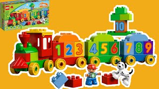 Lego DUPLO Learn To Count build the numbers train  10558 [upl. by Aihsele]