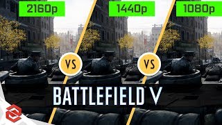 Battlefield V 2160p vs 1440p vs 1080p  Graphics Comparison [upl. by April]