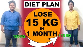 Diet Plan To Lose 15 kg in 1 month  Adarsh  How to lose weight fast  Dr Shikha Singh in Hindi [upl. by Lightfoot]