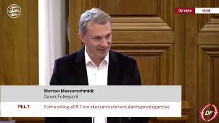 Morten Messerschmidts tale til Folketingets åbningsdebat 2022 [upl. by Nyrroc]