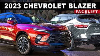 New Chevrolet Blazer 2023 Facelift  FIRST LOOK Lights Redesign Updated Interior amp 2022 Tech [upl. by Memory167]