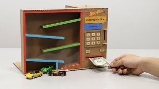 Hot Wheels Vending Machine DIY from Cardboard [upl. by Susy]