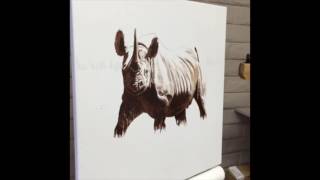 3 hr rhino quickdraw timelapse  wwwguycombescom [upl. by Leirbag]