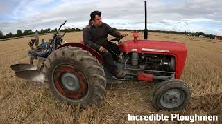 1964 Massey Ferguson 35X 25 Litre 3cyl Diesel Tractor 45HP With Ransomes Plough [upl. by Irem]