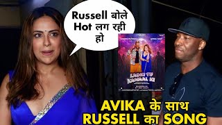 Andre Russell Avika Gor music video Ladki tu Kamal BTS Russell first Hindi music video with avika [upl. by Eenhpad557]