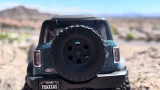 Traxxas trx4m bronco Area 51 blue goes out for a crawl [upl. by Chu]