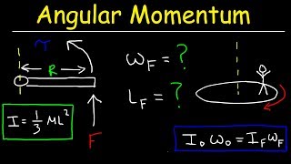 Angular Momentum Physics Practice Problems [upl. by Yelrebmyk165]