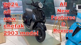 All new bajaj chetak 2903 all features details amp review in hindi review chetakelectric chetak [upl. by Neeluj]