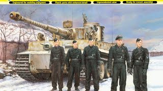 Dragon Wittmans Tiger Tank WW2 Plastic Model Kit Unboxing Video [upl. by Acenes]