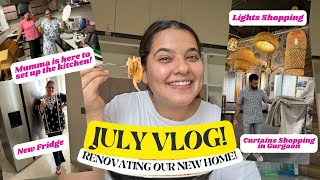 July VLOG Renovating Our New Home – Curtains Doorbell Fridge amp First Cooking Session [upl. by Ezana]