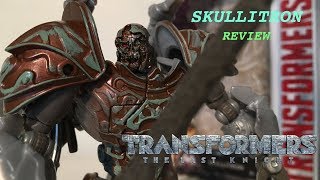 SKULLITRON  Transformers The Last Knight Mission To Cybertron Deluxe Class Skullitron Review [upl. by Harat73]