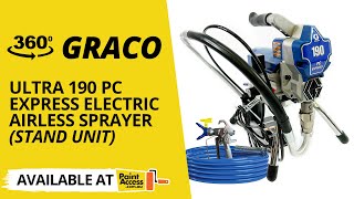 Graco Ultra 190 PC Express Electric Airless Sprayer  Stand Unit [upl. by Mehelhteb443]