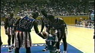 Harlem Globetrotters with Sweet Lou Dunbar 1994 [upl. by Nomyaw]