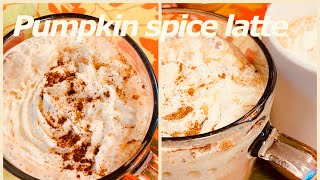 Best Pumpkin spice latte  how to make pumpkin pure  living life my way [upl. by Nylanna94]