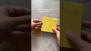 How to assemble Paperie Lab acrylic desk calendar [upl. by Lienahs969]