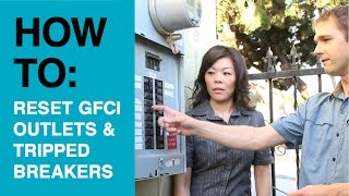 How to Reset GFCI Outlets and a Tripped Breaker [upl. by Peale]