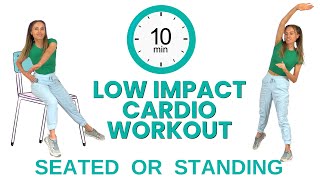 Low Impact Cardio Workout  10 Minute at Home Workout [upl. by Sivrup577]