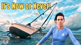 Race Against the Storm Can We Save Our Sailboat From The Reef Part 2 [upl. by Bandeen]