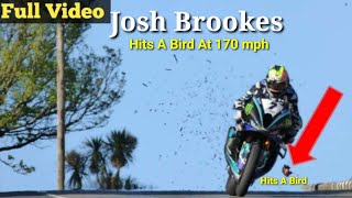 VIDEO Josh Brookes SCARY MOMENT Hits A Bird At 170 mph On Brey Hill IOM TT 2024 [upl. by Atnoek]