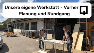 Werkstatt einrichten  wir bauen unsere eigene Werkstatt kleiner Rundgang  Vorher Video [upl. by Harlamert859]