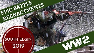 Epic WW2 Reenactment Snow Battle for the Bridge  South Elgin 2019 [upl. by Philippa]