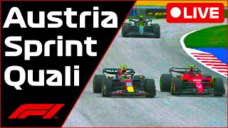 🔴F1 LIVE  Austria GP SPRINT QUALI  Commentary  Live Timing [upl. by Enniotna]