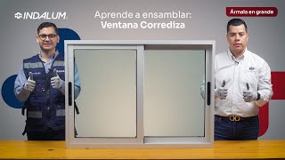 Ármala en grande Aprende a ensamblar una ventana corrediza de la serie Euroalum 2800 [upl. by Nevar]