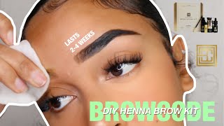 NEW YEAR NEW BROWS  DIY HENNA BROW TINT TUTORIAL ft Brow Code [upl. by Assela]