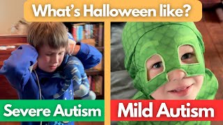 How Severe And Mild Autism Experience Halloween [upl. by Ellinehc]