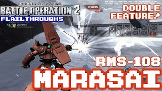 Gundam Battle Operation 2 DOUBLE FEATURE RMS108 Marasai [upl. by Naux]