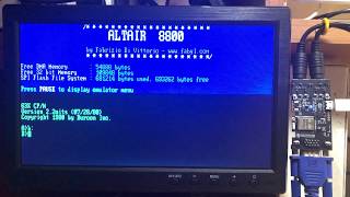 Altair 8800 with FabGL ESP32  CPM Setup Wordstar 4 [upl. by Nytsirhc]