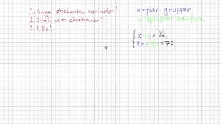 Matematik 2b Ekvationssystem  tillämpningar [upl. by Florida]