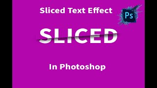 Sliced Text Effect in Photoshop  1 Minute Tutorial  Quick Editing Guide [upl. by Groeg469]