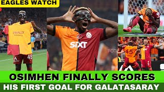 WATCH As Victor Osimhen Scored His First Goal For Galatasaray As He Come Off Injured [upl. by Eenaffit]