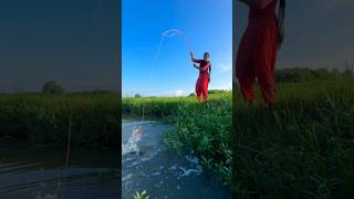 Amazing Fishing Video  Girl Fishing Video fishingtechnique fishingmethod fishingvideo [upl. by Hanako]