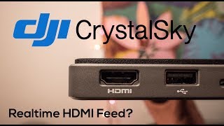 Can you get a realtime feed to another montitor via HDMI from the DJI CrystalSky [upl. by Cairistiona]