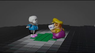 Wario dies fighting Sans [upl. by Ernestus591]