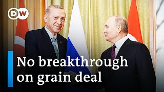 Putin Erdogan discuss Black Sea grain deal  DW News [upl. by Stodder]