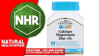 21st Century Calcium Magnesium Zinc  D3 90 Tablets [upl. by Airemahs652]