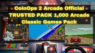 CoinOps Next 2 Arcade Official TRUSTED PACK 1000 Arcade Classic Games Pack [upl. by Cailly210]