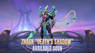 October starlight skin 2024 mobile legends Zhask death shadow [upl. by Eirehs]