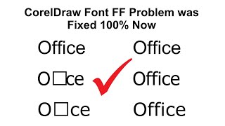 CorelDraw Font FF Problem was Fixed 100 Now [upl. by Esertap852]