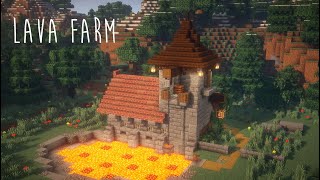 Minecraft  How to build a Lava Farm  Java amp Bedrock [upl. by Enyallij]