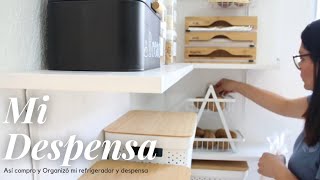 ✅️¡Compré Despensa en ✨️WALMART Y AURRERA✨️ Acomode el Refrigerador y mi Alacena  Recorrido🍎 [upl. by Ruamaj]