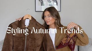 STYLING AUTUMN TRENDS SUEDE BURGUNDY amp DENIM  Amy Beth [upl. by Palumbo120]