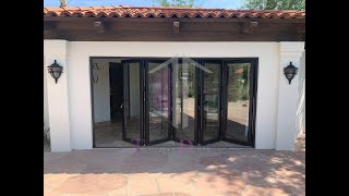 TEZA DOORS  TEZA BIFOLD PATIO DOOR  144quot x 80quot  5 PANELS [upl. by Ebocaj]