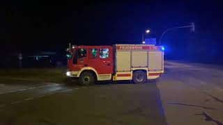 Einsatzfahrt der Feuerwehr KamenzWiesa und KamenzStadt mit der Polizei zur BMA [upl. by Eskill]