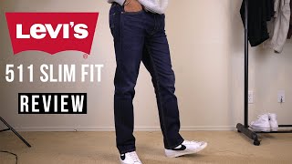 Levis 511 Mens Denim Dark Wash Jeans Review [upl. by Chaddie]